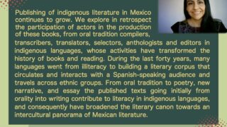 2024.07.16　Mexican indigenous literature: from oral tradition to broad audiences
