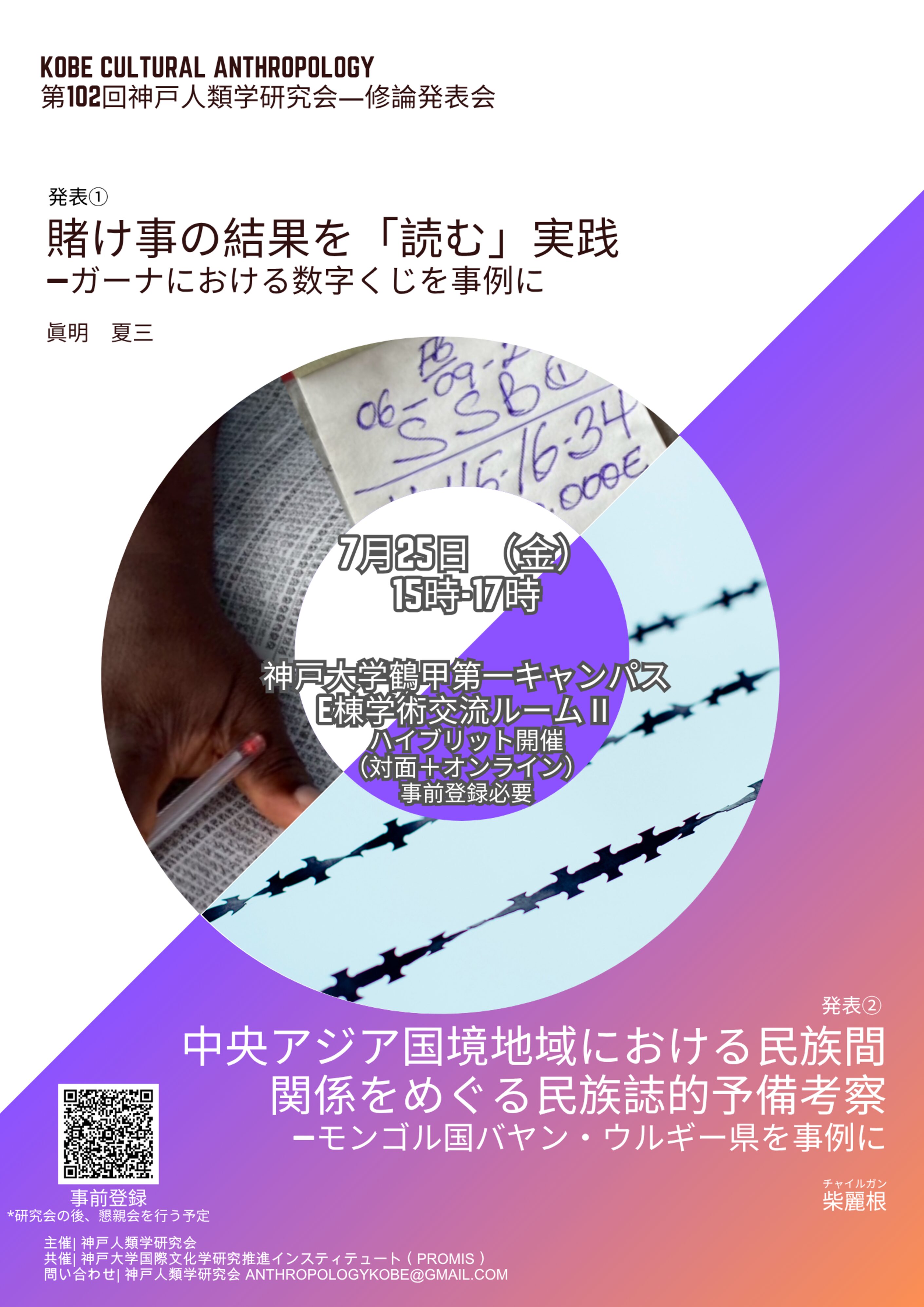 2025.07.25　第102回神戸人類学研究会（修論発表会）